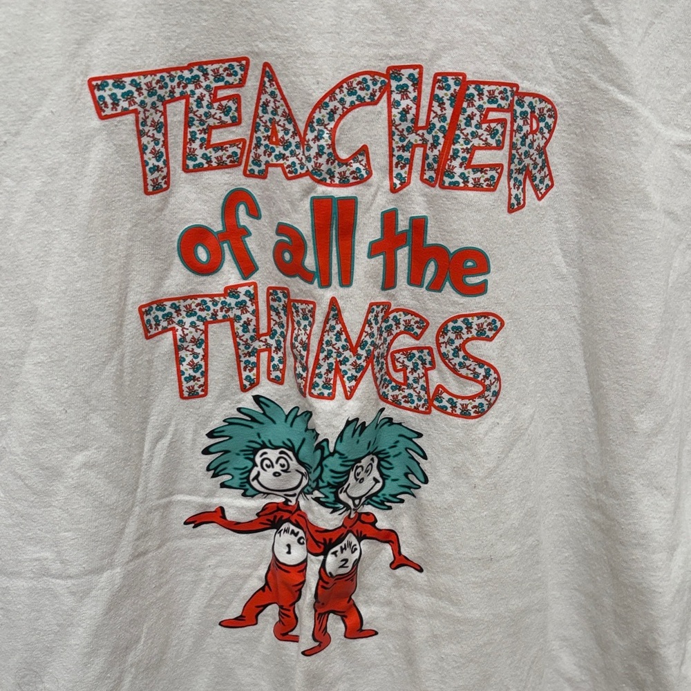 Gildan White “Teacher of all the Things” Tee